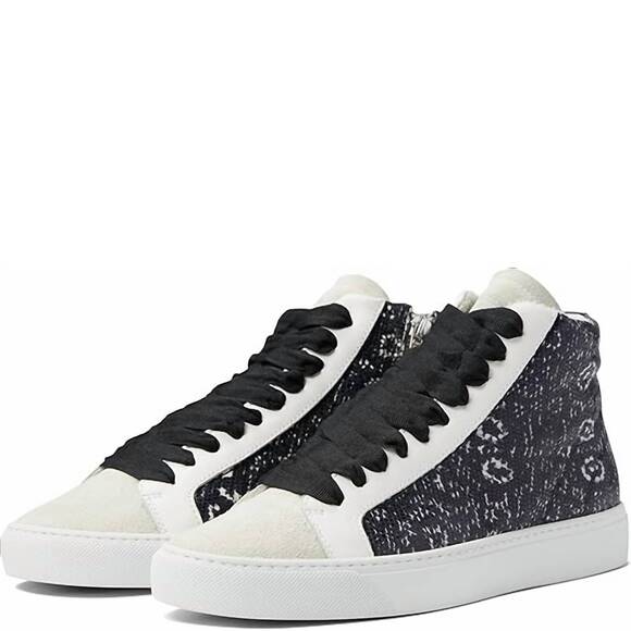 NEW P448 women's star high-top sneakers in sting